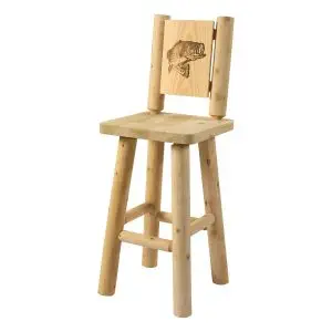 Branded Back Bar Stool - N 1429 - Martins Custom Woodwork